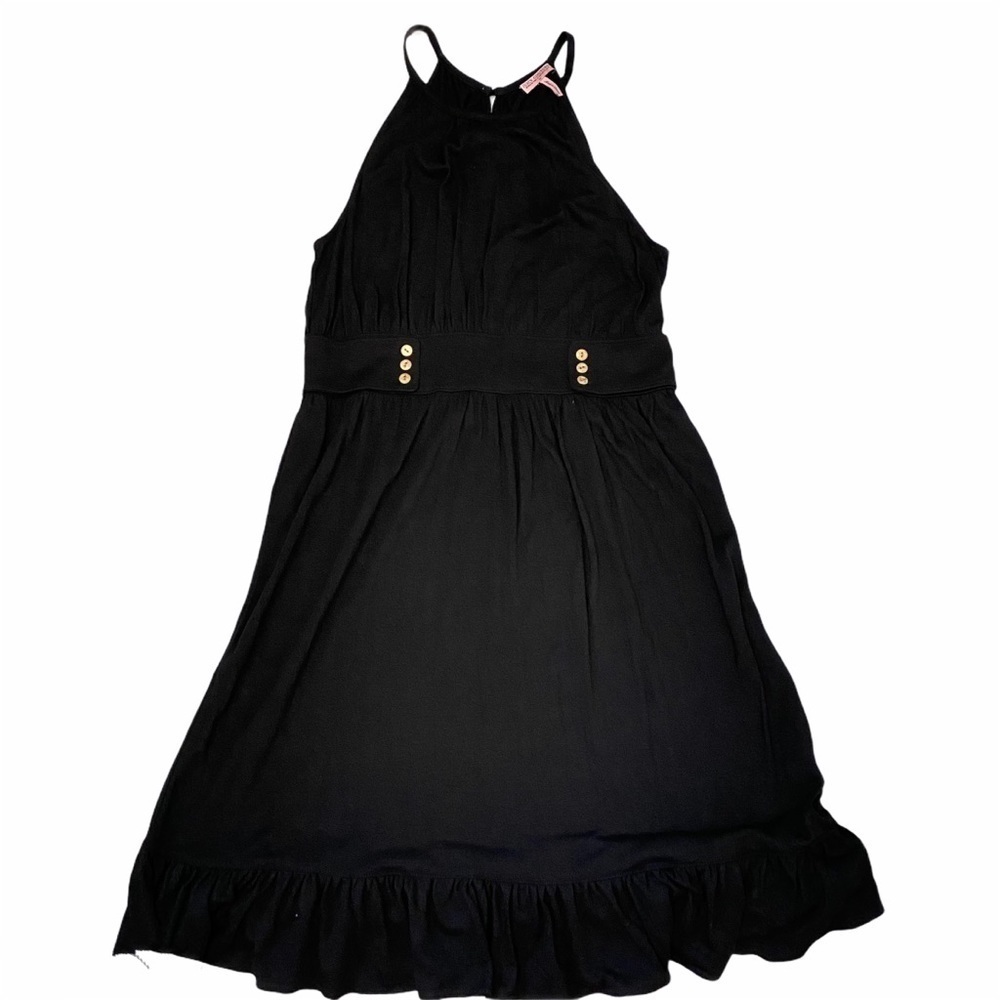 Juicy Couture Black Jersey Sleeveless Midi Dress M - Picture 3 of 12